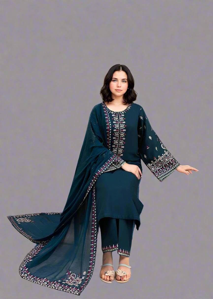 Adab - 3 pieces - teal